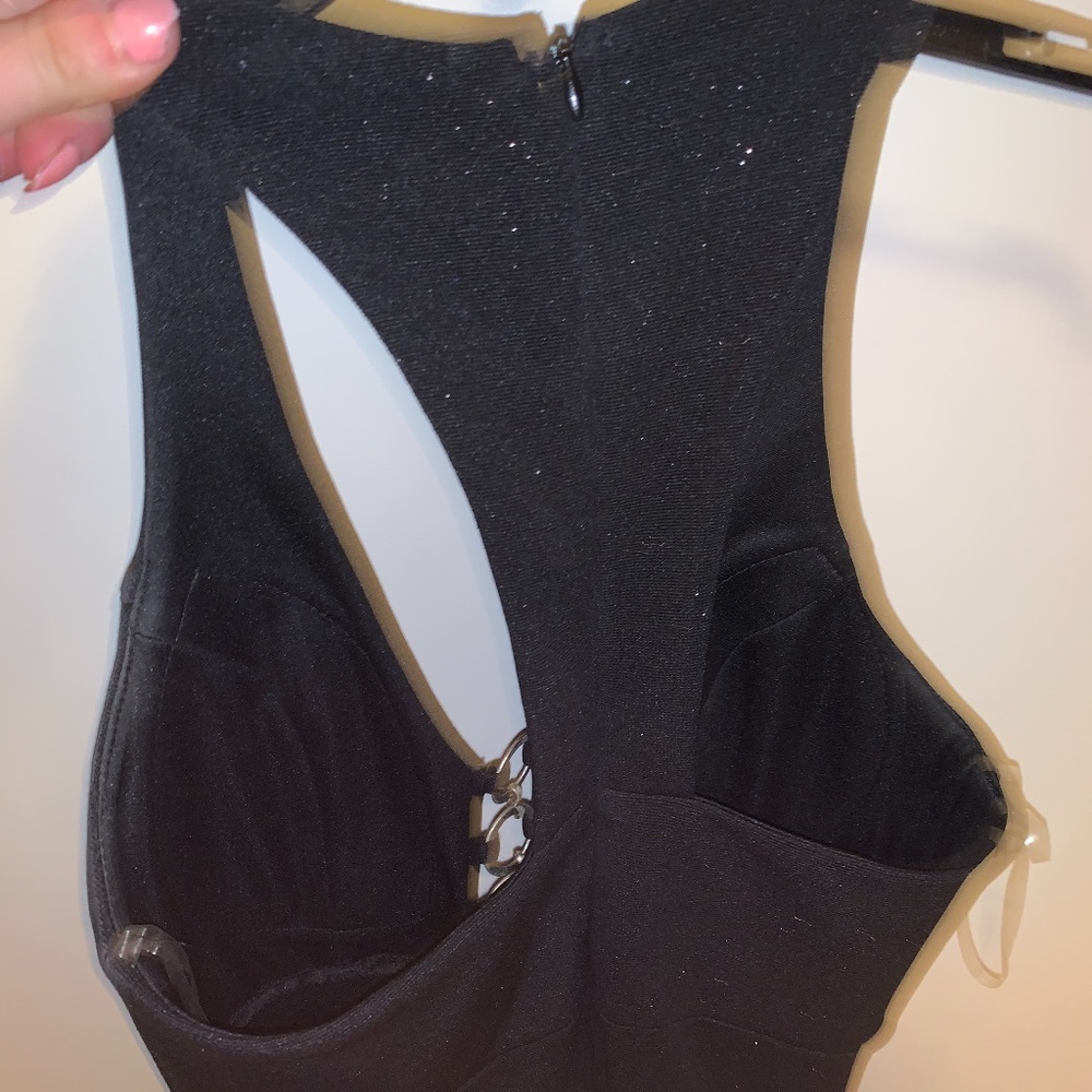 Black shimmer prom dress - Picture 4 of 4